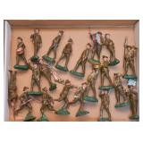 Lot of Vintage Composition Toy Soldiers (many not shown)