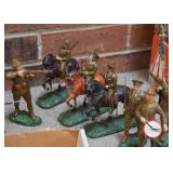 Lot of Vintage Composition Toy Soldiers (many not shown)
