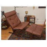 Mid Century Modern Ingmar Relling Westnofa Siesta Chair & Ottoman