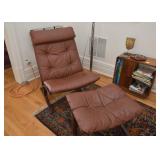 Mid Century Modern Ingmar Relling Westnofa Siesta Chair & Ottoman