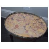 Antique Stone Top Occasional / Parlor Table