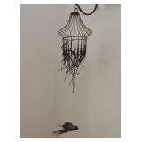 Contemporary Art Sculpture / Mobile (Bird Cage & Bird)