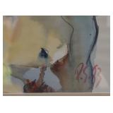 Contemporary Original Framed Artwork (Initials & Date)