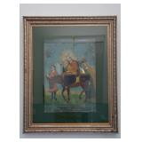 Framed Mexican Retablo / Religious Artwork