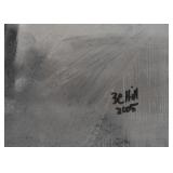 Contemporary Framed Abstract Artwork (Signed & Dated)