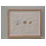 Contemporary Framed Artwork / Drawing (Initials & Date)