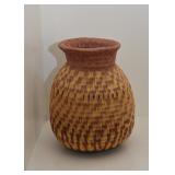 Hand Woven Folk Art Basket