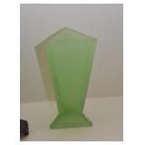 Art Deco Green Glass Vase