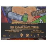 Chicago Blues Festival Poster (1989)