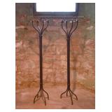 Tall Iron Floor Candelabras