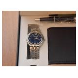 QBOS Watch, Pen, & Wallet Gift Set