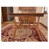 Mid Century Modern Dining Table & 6 Chairs (needs refinishing)