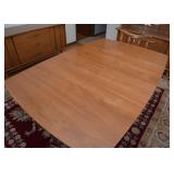 Mid Century Modern Dining Table & 6 Chairs (needs refinishing)