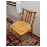 Mid Century Modern Dining Table & 6 Chairs (needs refinishing)