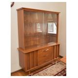 Very Nice Mid Century Modern China Cabinet with Sliding Glass Doors