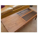 Vintage Coffee / Cocktail Table with Glass Insert 