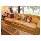 Fun & Fabulous Vintage 3-Seat Sofa (Great Upholstery!)