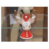 Vintage Christmas Reindeer Candleholder
