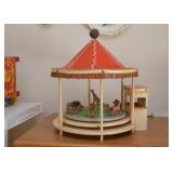 Vintage Musical Carousel Toy (Works)