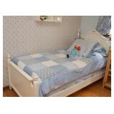 Cottage Style White Twin Bed