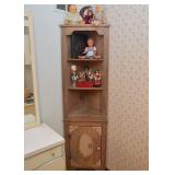Vintage Wood Corner Shelf 