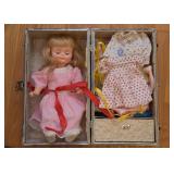Vintage Doll & Doll Clothes in Trunk