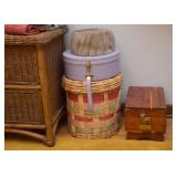 Vintage Fur Hat, Shoe Shine Box