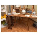 Vintage Kitchen Table with 4 Spindle Back Chairs