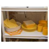 Vintage Yellow Dinnerware / Dishes
