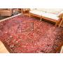 $1400 - Vintage Persian Heriz Area Rug (approx 126" x 96") 