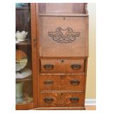 BUY IT NOW!  $400 - Antique Side-by-Side Secretary (approx. 38" L x 13" W x 71" H)