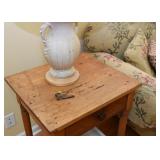 BUY IT NOW! $120 - Antique Wood Spindle End Table with Drawer (approx. 22" L x 19" W x 29" H)