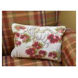 Barkcloth Fabric Throw Pillow