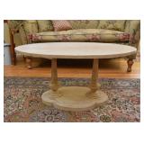 Oval Cocktail / Coffee Table (approx. 34" L x 21" W x 16" H)