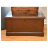 Antique Wood Trunk 