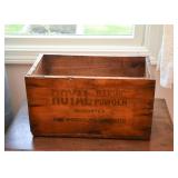 Royal Baking Powder Wooden Advertising Crate