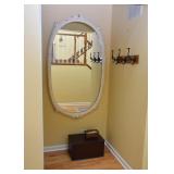 BUY IT NOW! $150 - Antique Chippy White Wall Mirror (approx. 60" L x 36" W)
