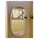 BUY IT NOW! $150 - Antique Chippy White Wall Mirror (approx. 60" L x 36" W)