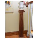 Small Wooden Pillar Pedestal