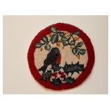 Small Hooked Rug Wall Hanging