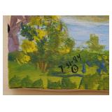 Original Emma Schrock Folk Art Painting, Signed & Dated