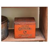 Antique / Vintage Crescent Cracker Tin