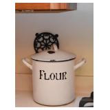 Enamel Flour Canister
