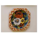 Hand Painted Pottery Plate