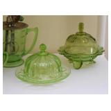 Green Depression Glass