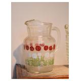 Vintage Glass Juice Pitcher