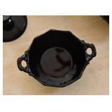Vintage Black Glass