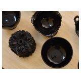 Vintage Black Glass