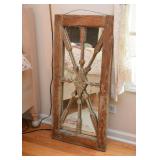 Antique Wood Mirror