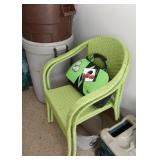 Pair of Lime Green Garden Chairs